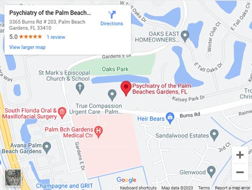 Get Directions to Psychiatry of Palm Beaches in Palm Beach Gardens, FL