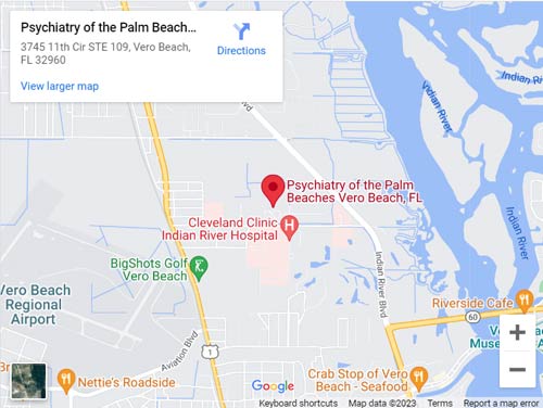 Get Directions to Psychiatry of Palm Beaches in Palm Beach Vero Beach, FL