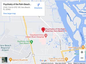 Get Directions to Psychiatry of Palm Beaches in Palm Beach Vero Beach, FL