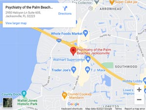 Get Directions to Psychiatry of Palm Beaches in Jacksonville, FL