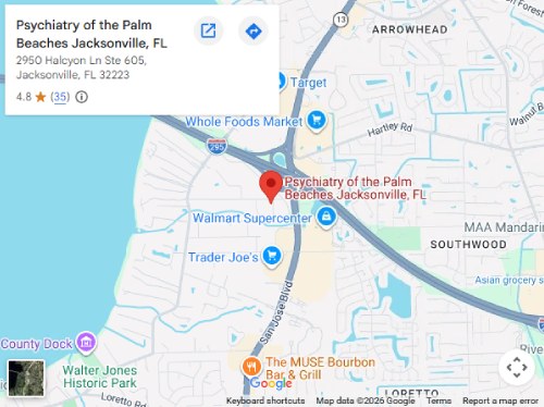 Directions From Your Location to Psychiatry of the Palm Beaches in Jacksonville, FL Directions From Your Location to Psychiatry of the Palm Beaches in Jacksonville, FL