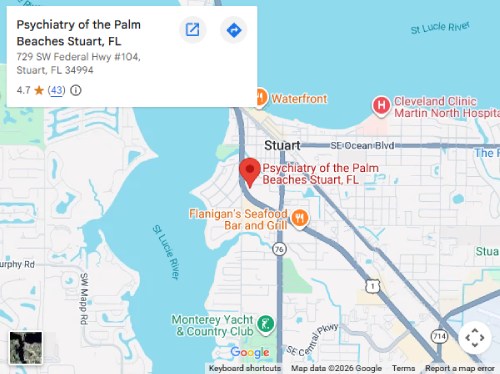 Directions From Your Location to Psychiatry of the Palm Beaches in Stuart, FL Directions From Your Location to Psychiatry of the Palm Beaches in Stuart, FL